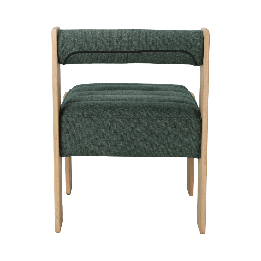 직물 고무 나무 식당 의자