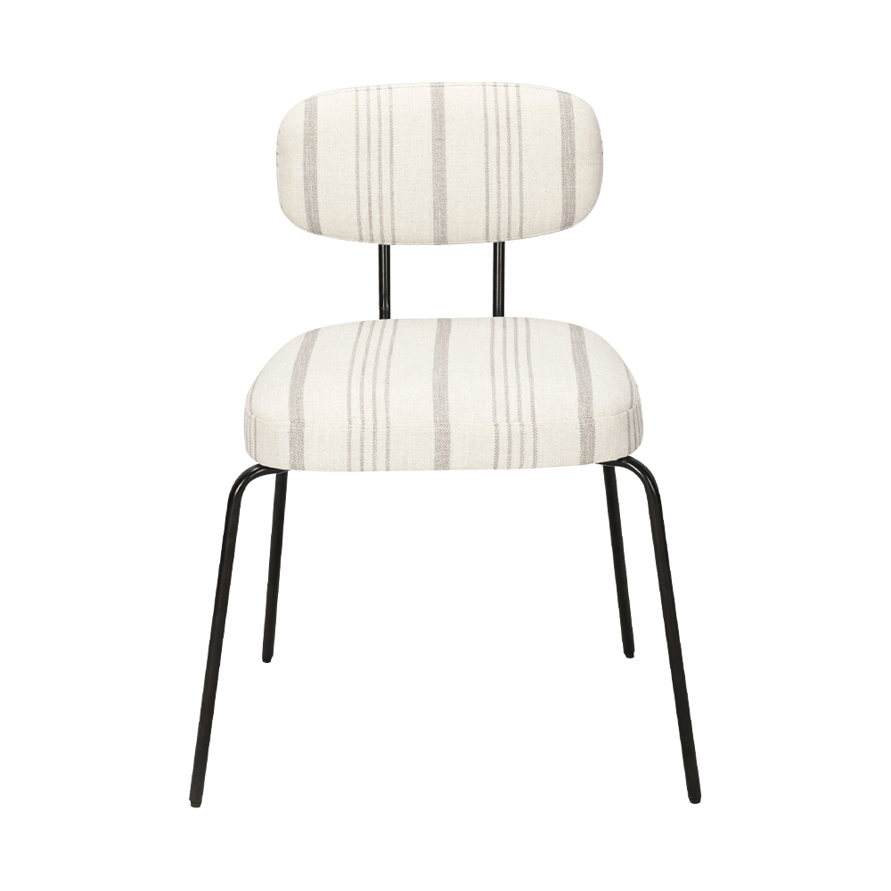 흰색 현대 금속 식당 의자