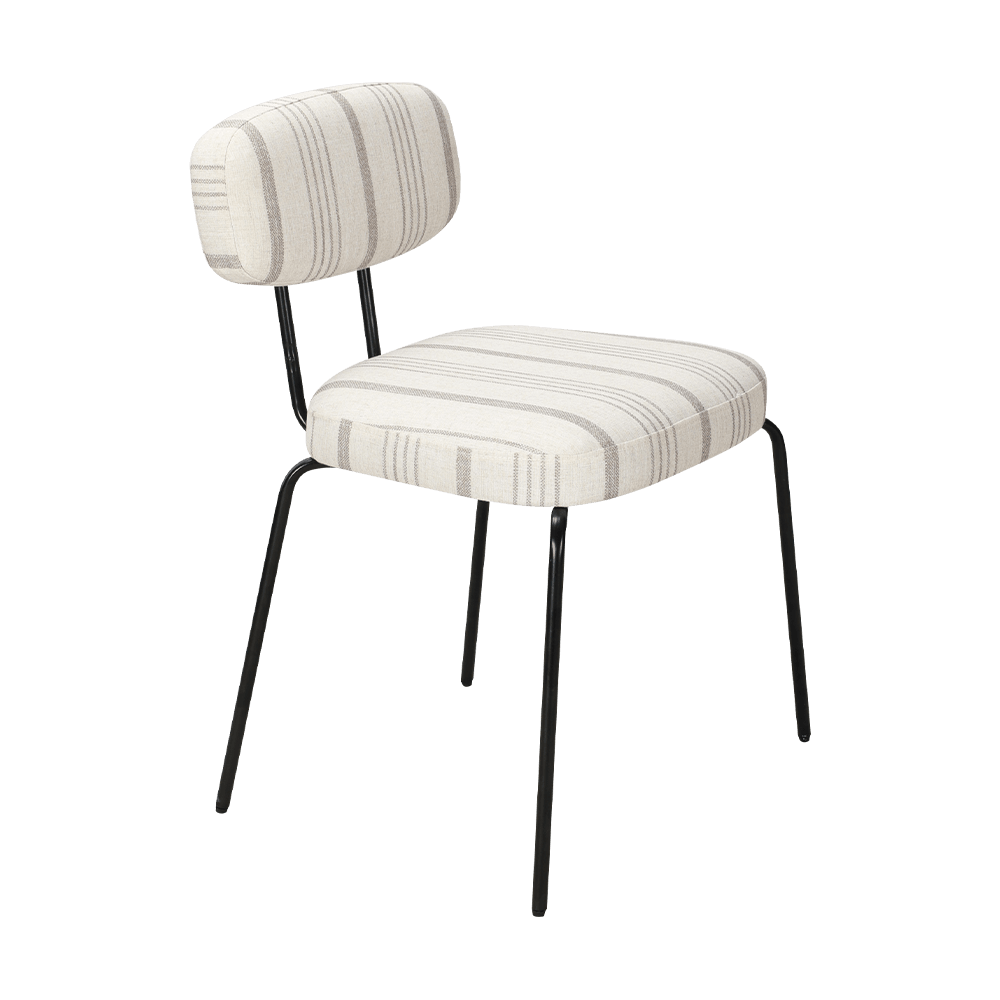 흰색 현대 금속 식당 의자