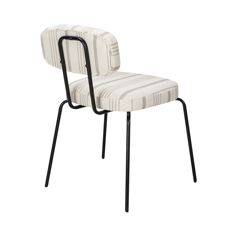 흰색 현대 금속 식당 의자