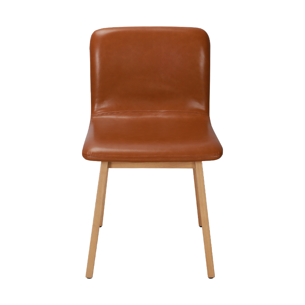 브라운 벤트 우드 단단한 나무 식당 의자