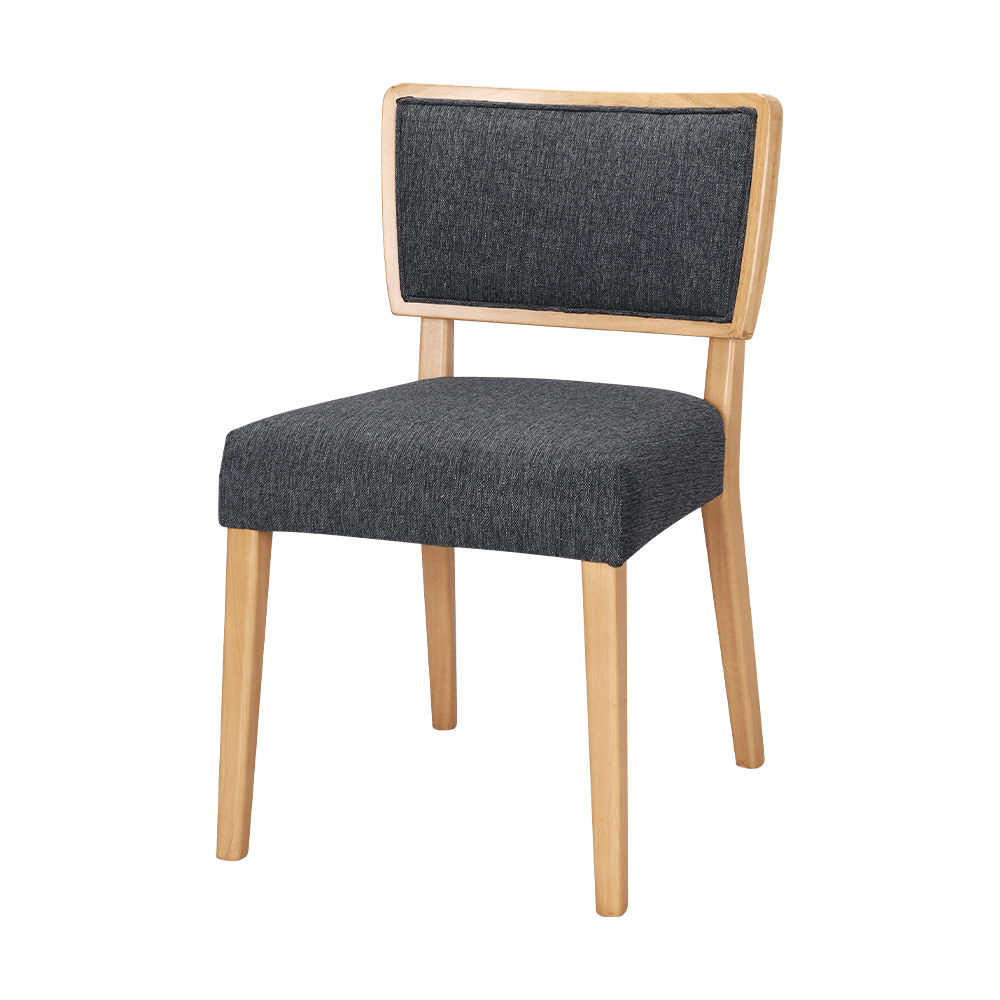 가죽 폼 쿠션 단단한 나무 식당 의자