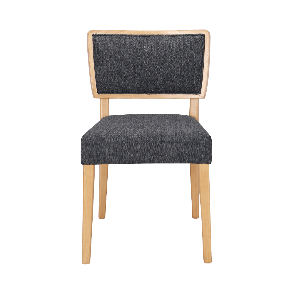 가죽 폼 쿠션 단단한 나무 식당 의자