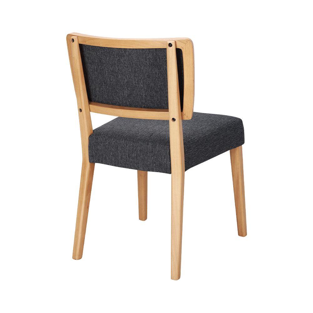 가죽 폼 쿠션 단단한 나무 식당 의자