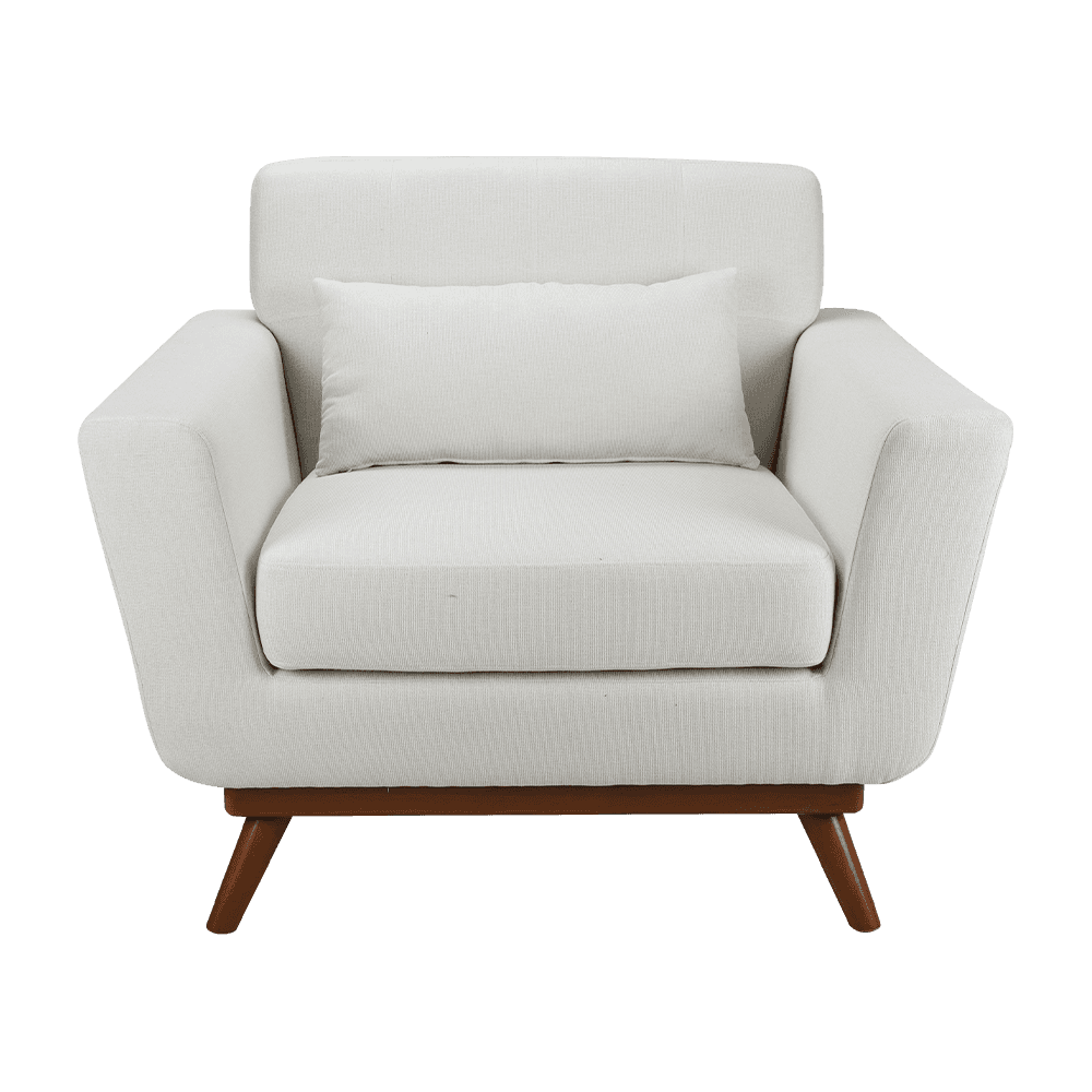 고무 나무 직물 단일 소파